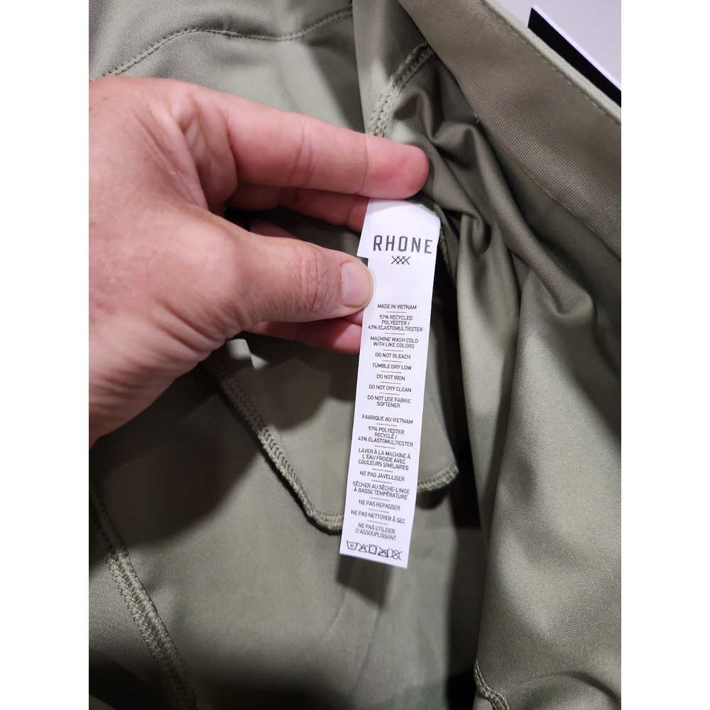 Rhone NWT Shorts 7" Commuter Shorts Mens 38 Sage Green Performance Stretch New - Picture 10 of 11